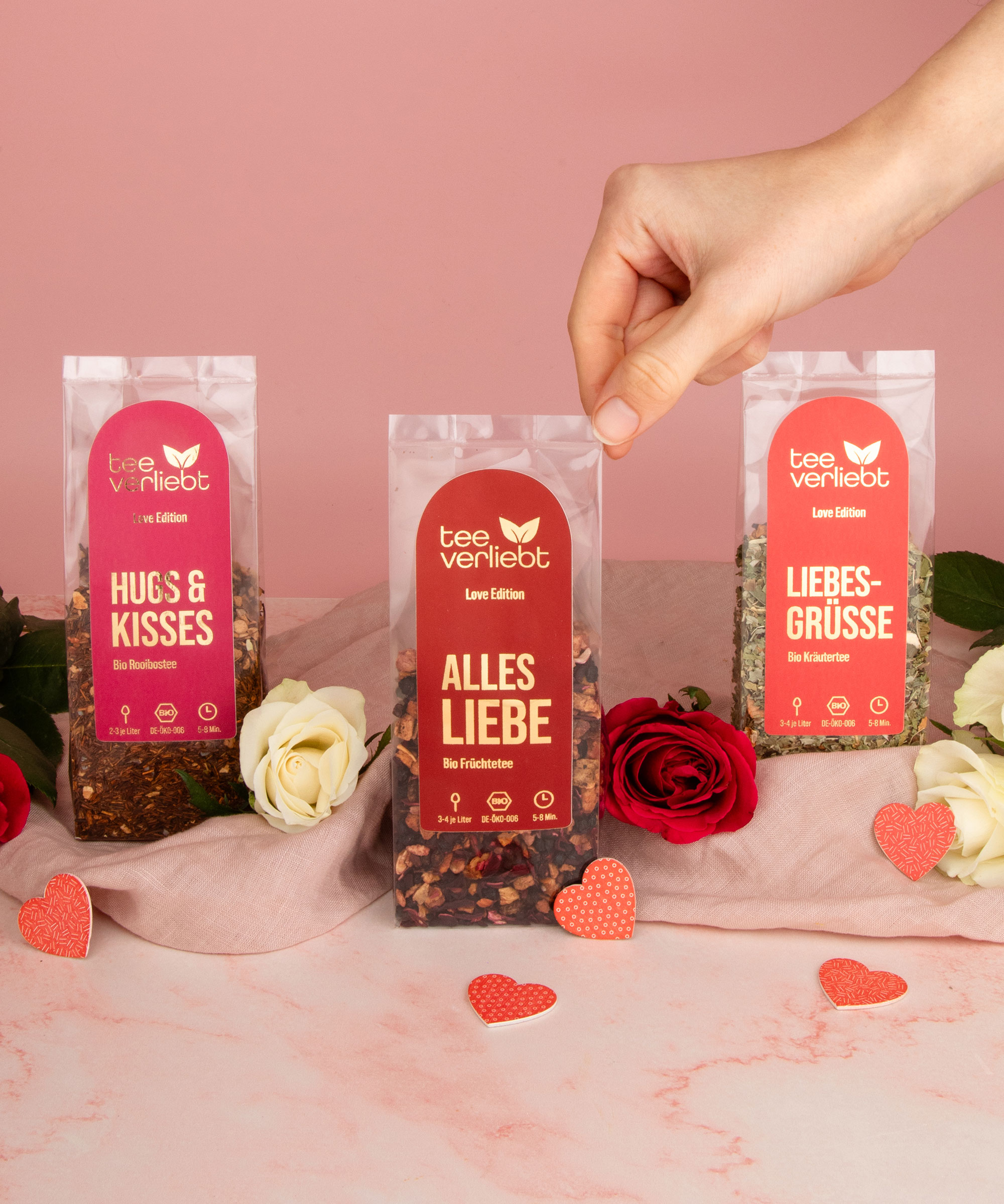 Liebesgrüsse | 50g Bio Kräutertee - Love Edition