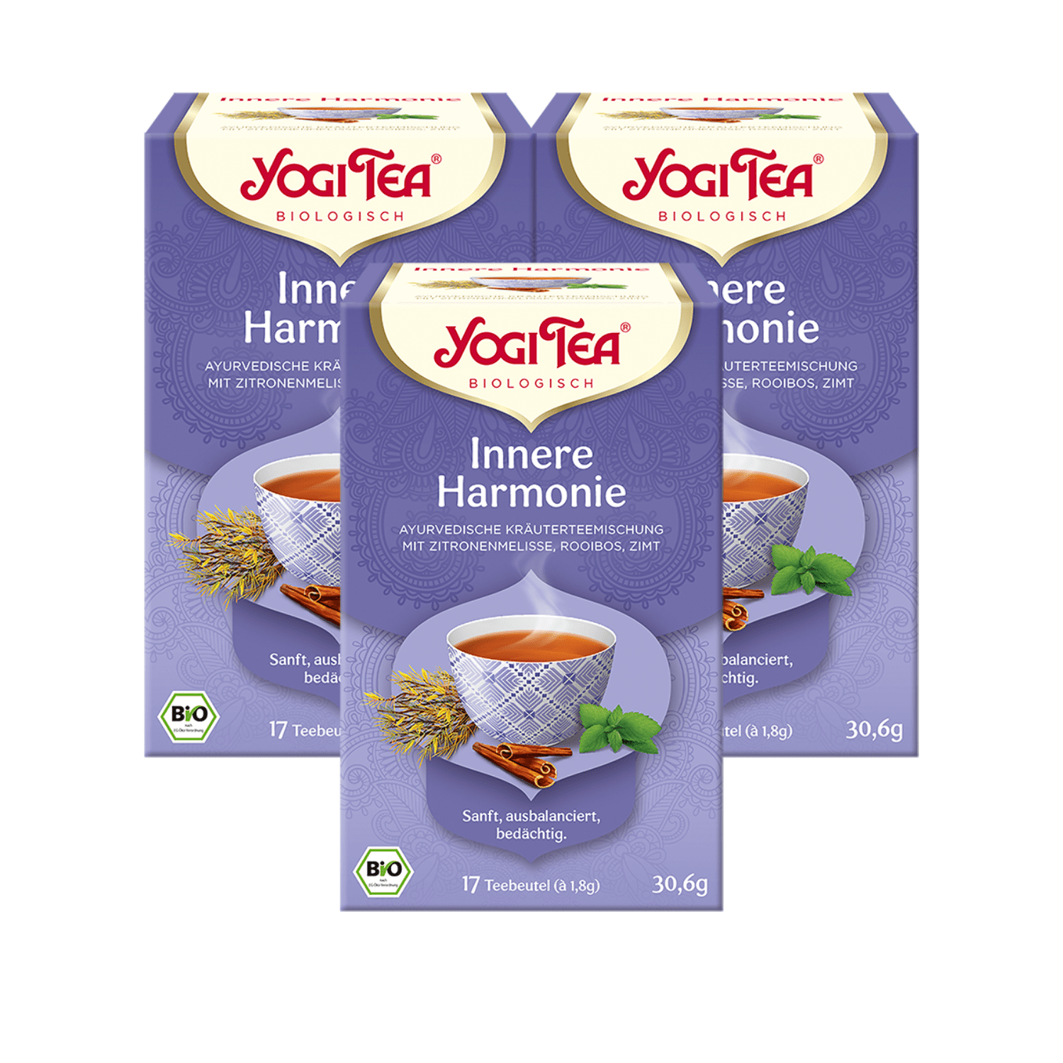 3 x BIO YOGI TEA Innere Harmonie | 3 x 30,6g 