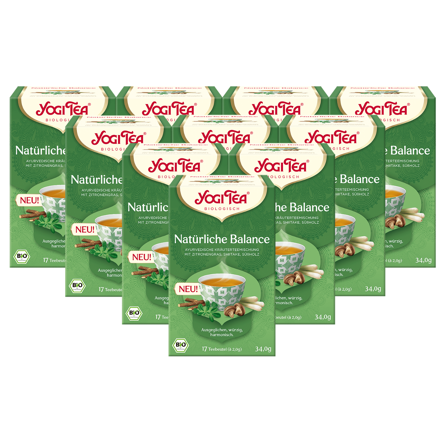 10 x BIO YOGI TEA Natürliche Balance | 10 x 34g 