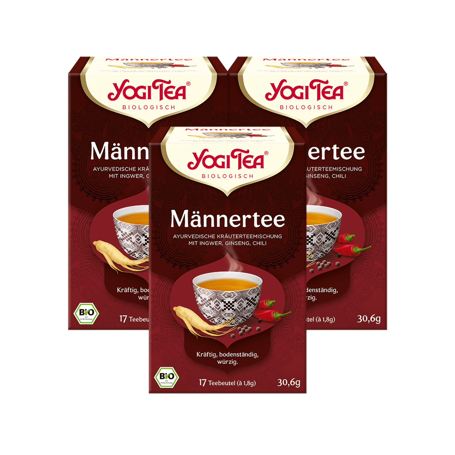 3 x BIO YOGI TEA Männertee | 3 x 30,6g 