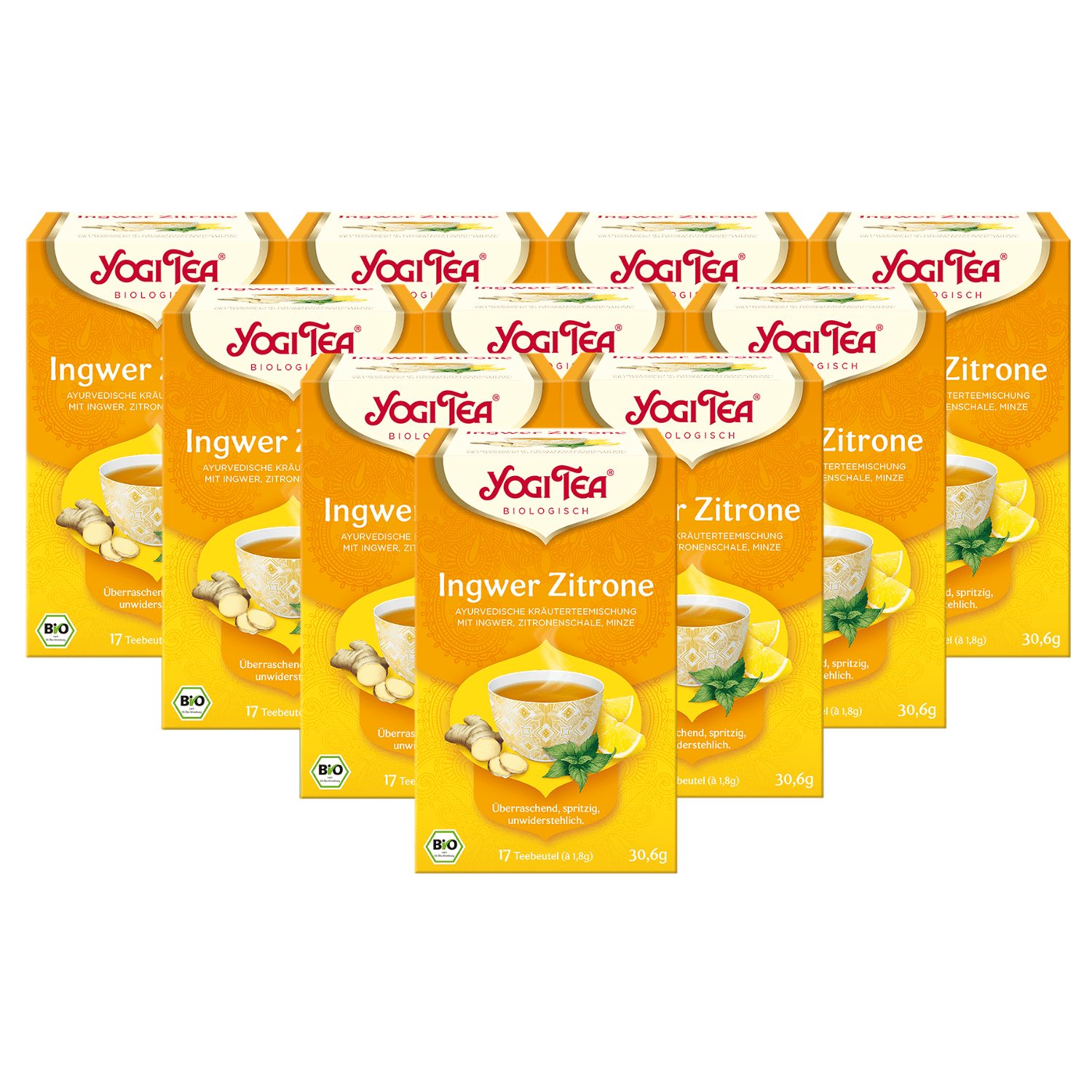 10 x BIO YOGI TEA Ingwer Zitrone | 10 x 30,6g 