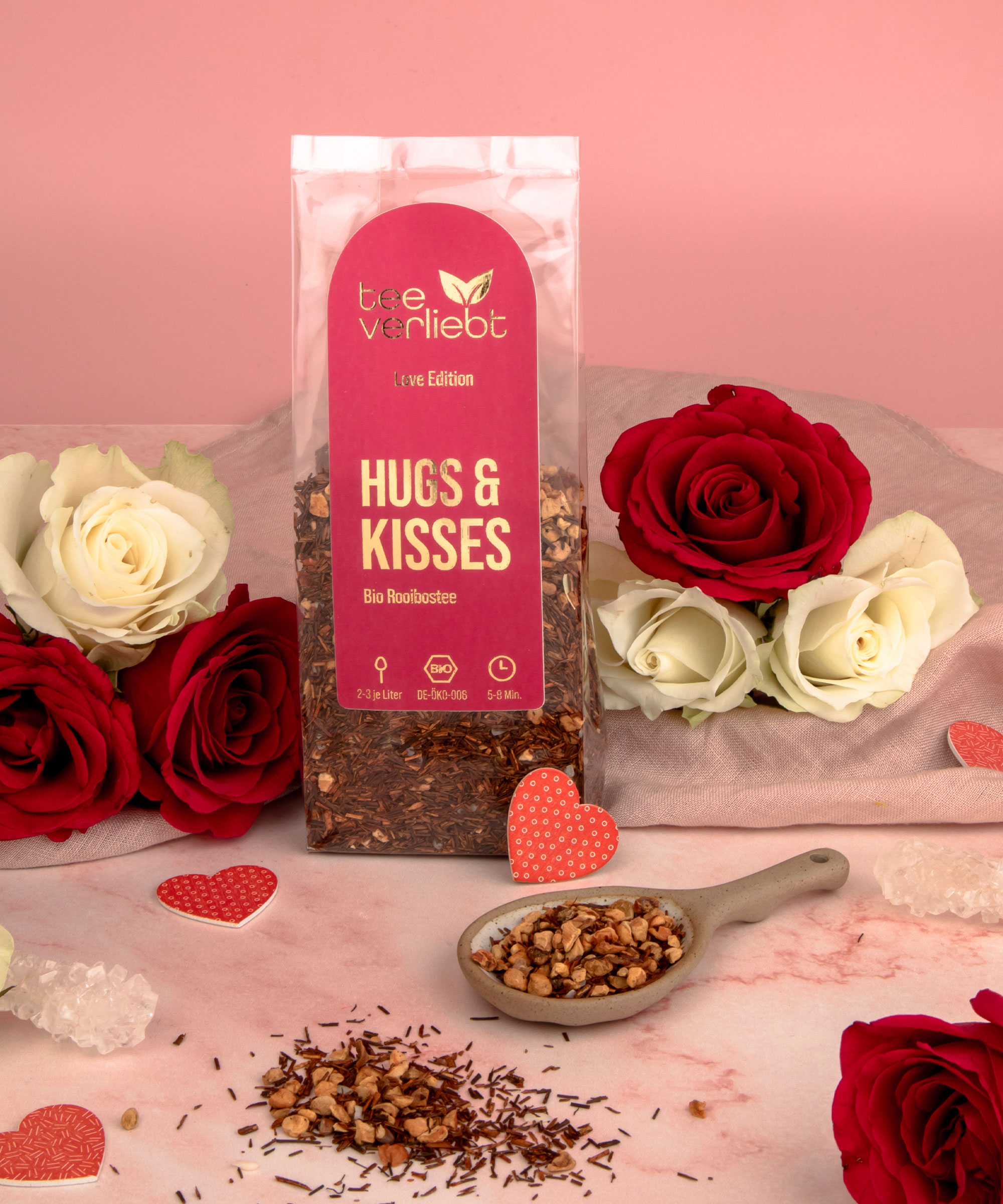 Hugs & Kisses | 100g Bio Rooibostee - Love Edition