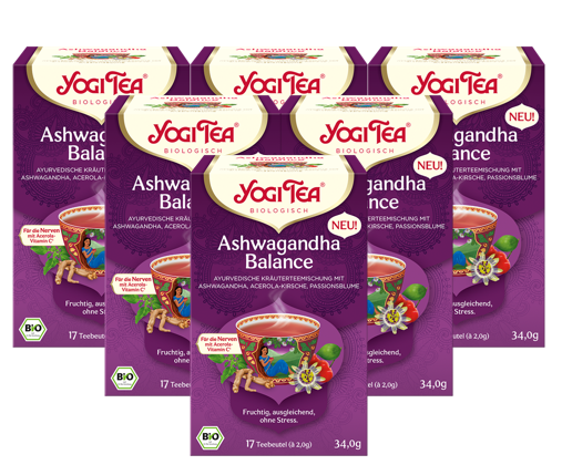 10 x YOGI TEA Ashwagandha Balance Bio 34g Bio Kräutertee - fruchtig. ausgleichend
