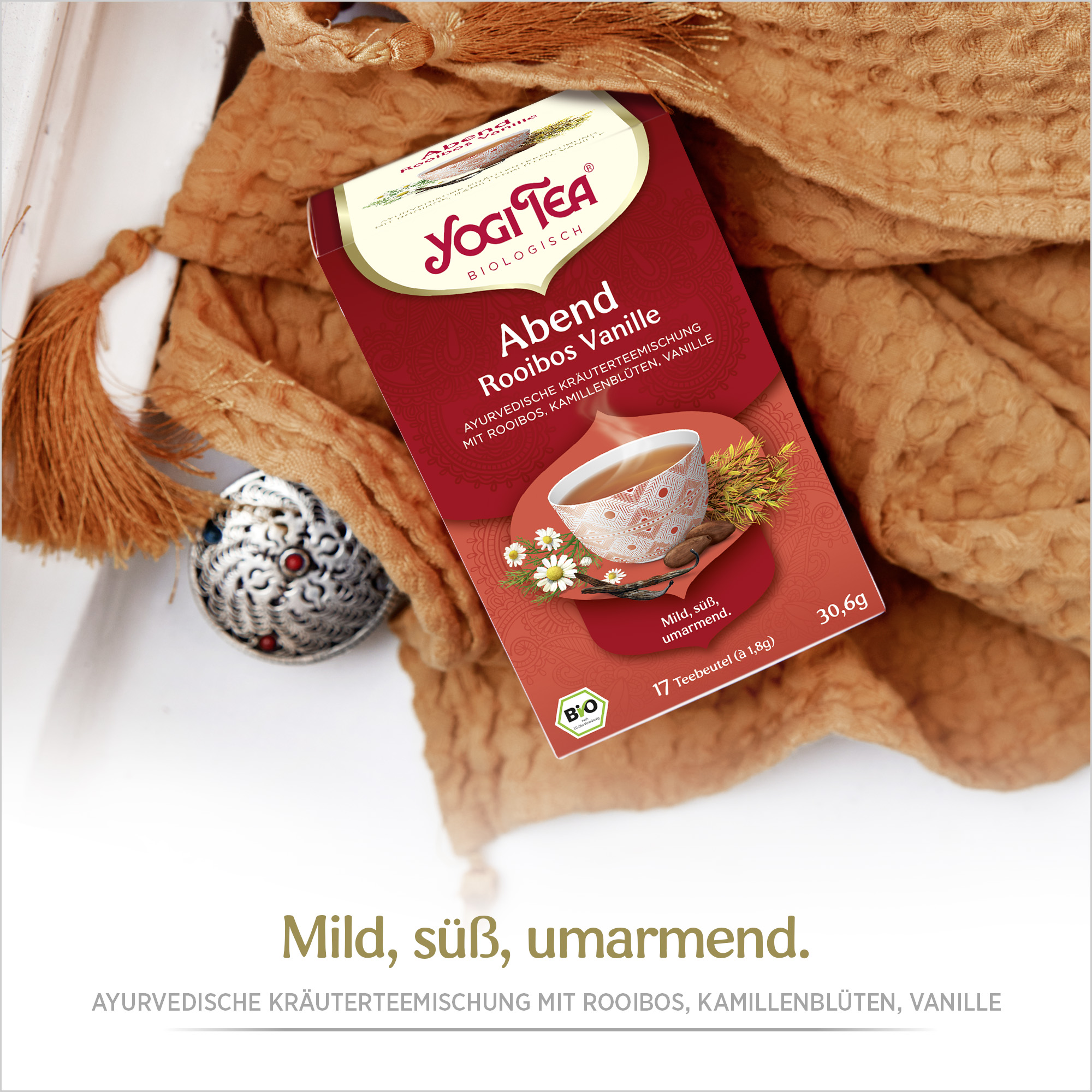 BIO YOGI TEA Abend Rooibos Vanille | 17 x 1,8g 