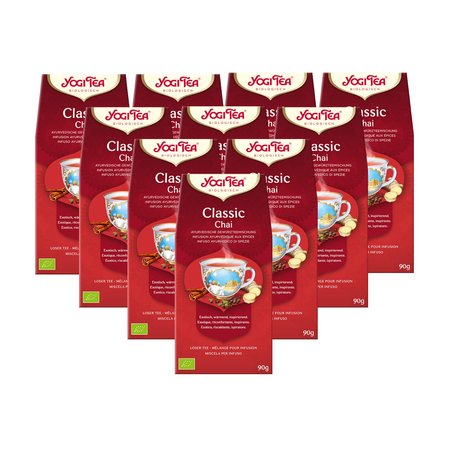 10 x BIO YOGI TEA Classic Chai | 10 x 90 g lose 