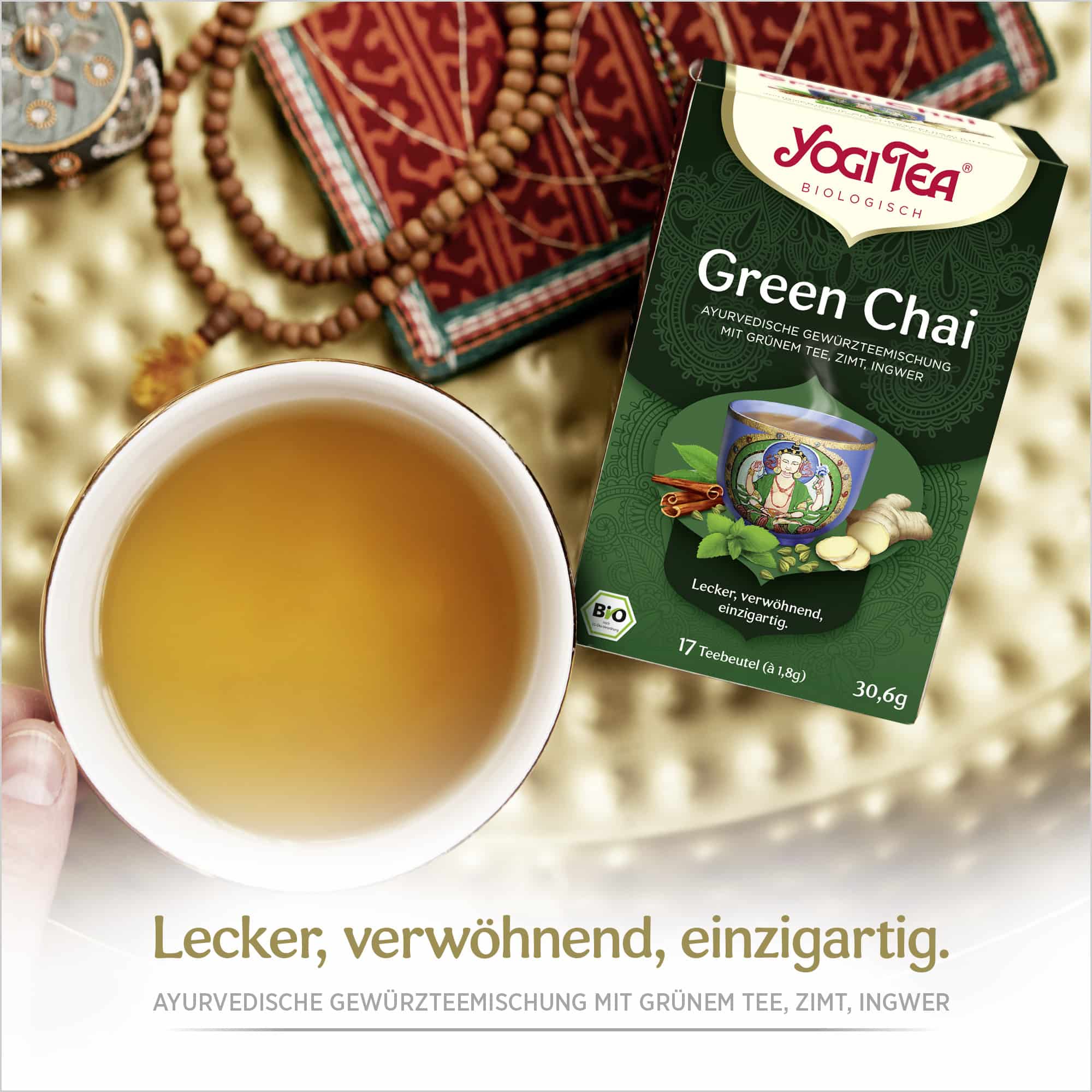 10 x BIO YOGI TEA Green Chai | 10 x 30,6g 