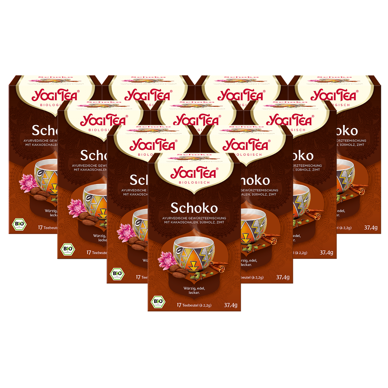 10 x BIO YOGI TEA Schoko | 10 x 37,4g