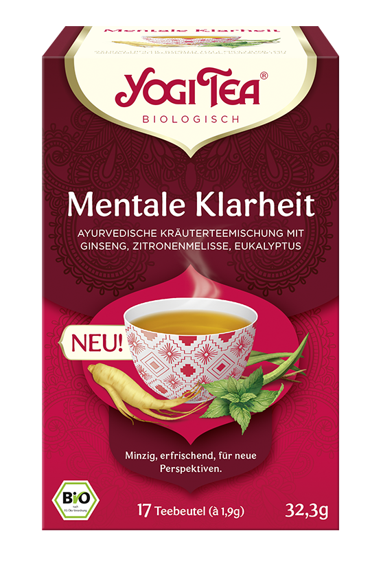 YOGI TEA Mentale Klarheit Bio 32,3g Bio Kräutertee - minzig. erfrischend