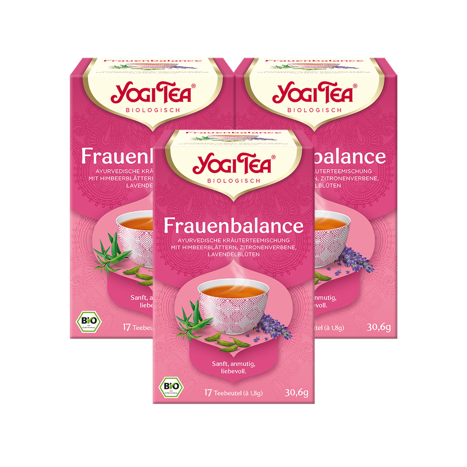 3 x BIO YOGI TEA Frauen Balance | 3 x 30,6g 