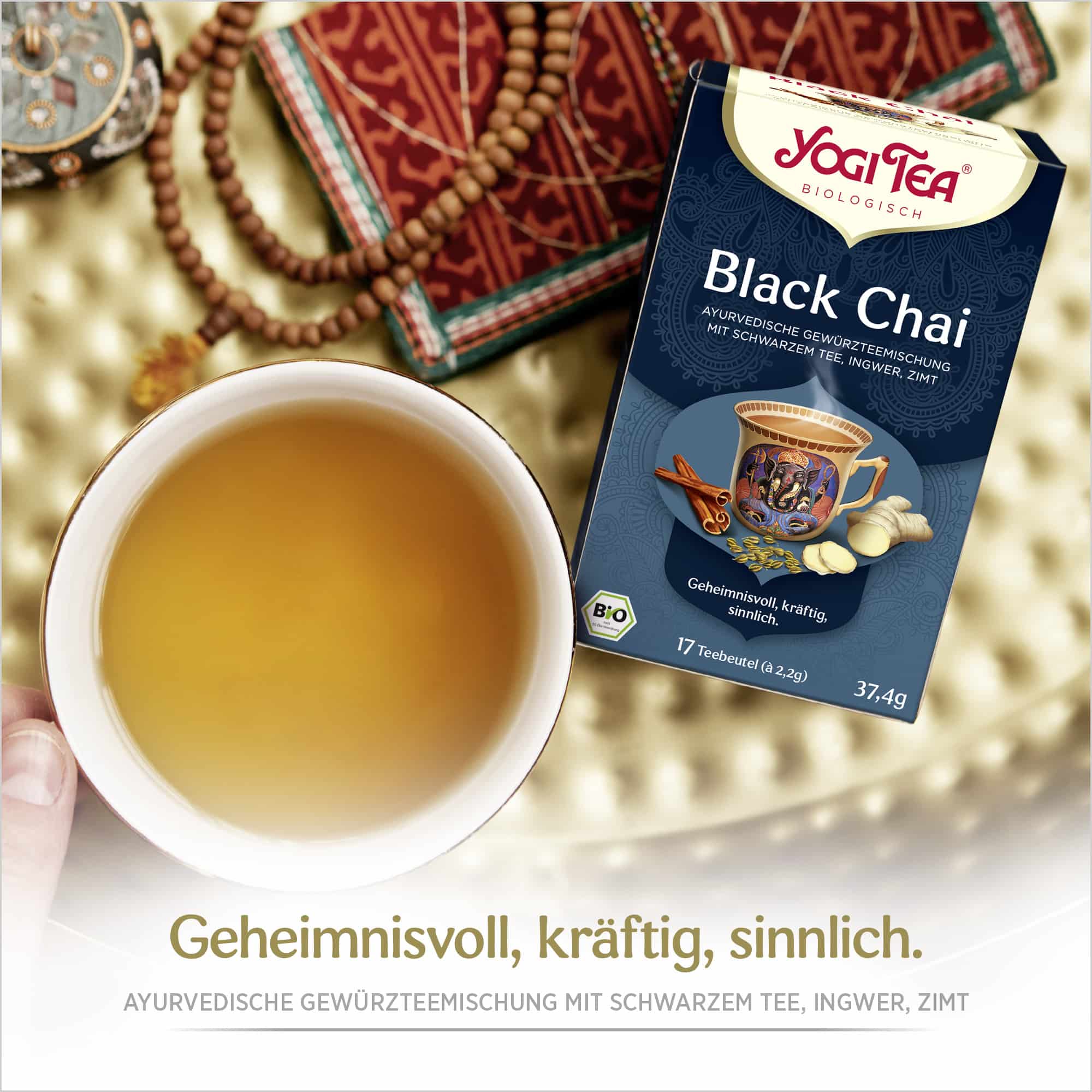 6 x BIO YOGI TEA Black Chai | 6 x 37,4g
