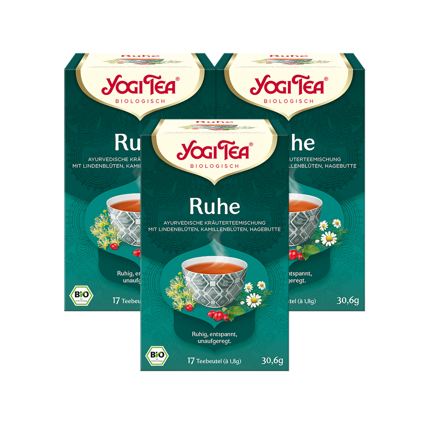 3 x BIO YOGI TEA Ruhe | 3 x 30,6g