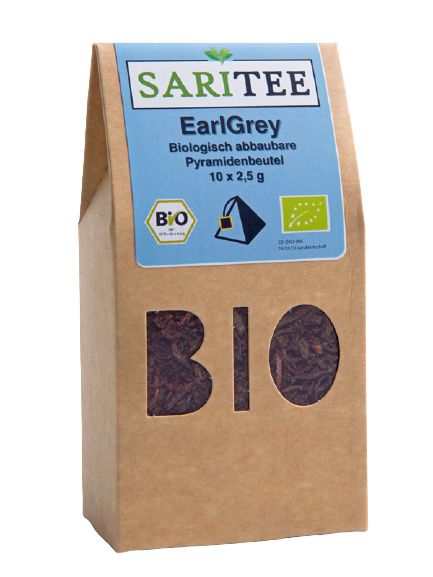 BIO SariTee EarlGrey | Pyramidenbeutel 10x2,5g 