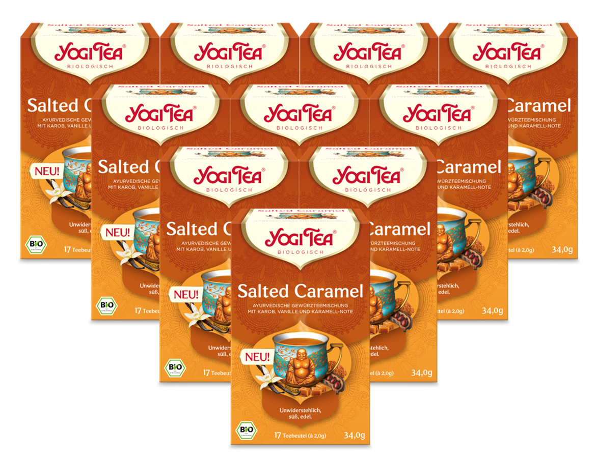 10 x YOGI TEA Salted Caramel BIO 34g