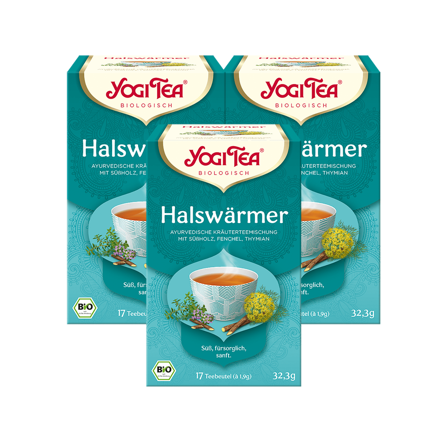 3 x BIO YOGI TEA Halswärmer | 3 x 30,6g