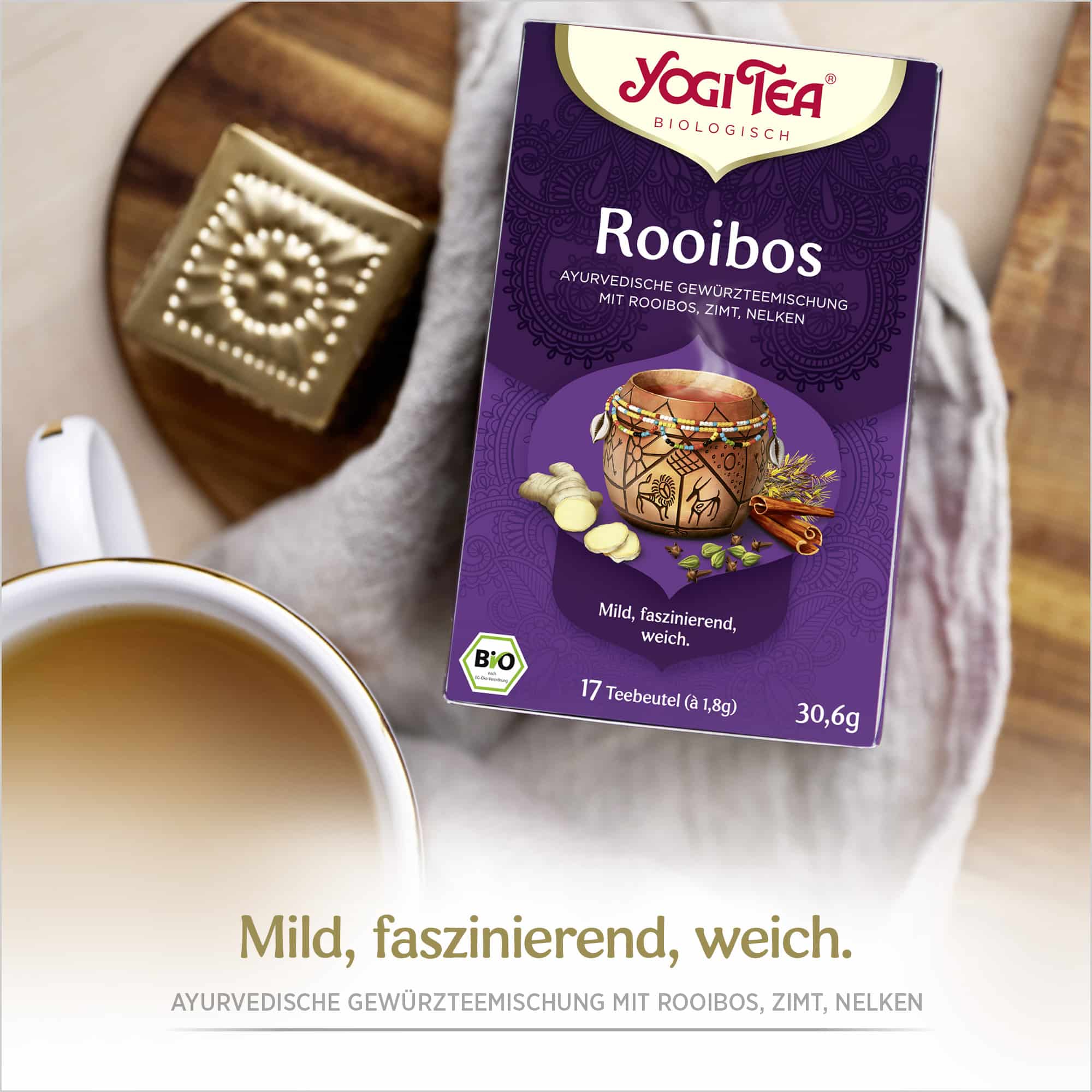 6 x BIO YOGI TEA Rooibos | 6 x 30,6g