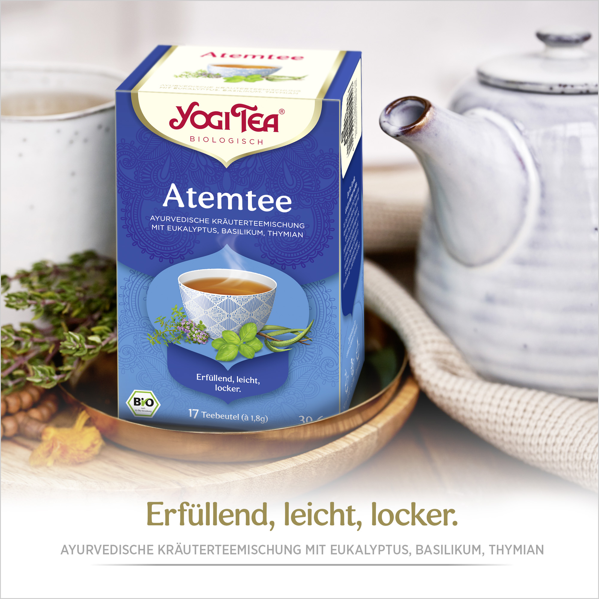 3 x BIO YOGI TEA Atemtee | 3 x 30,6g