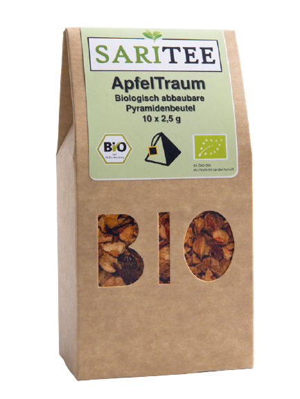 BIO SariTee ApfelTraum | Pyramidenbeutel 10x2,5g 