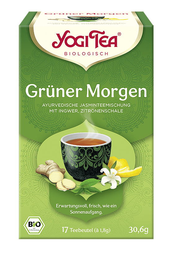 BIO YOGI TEA Grüner Morgen | 17 x 1,8g
