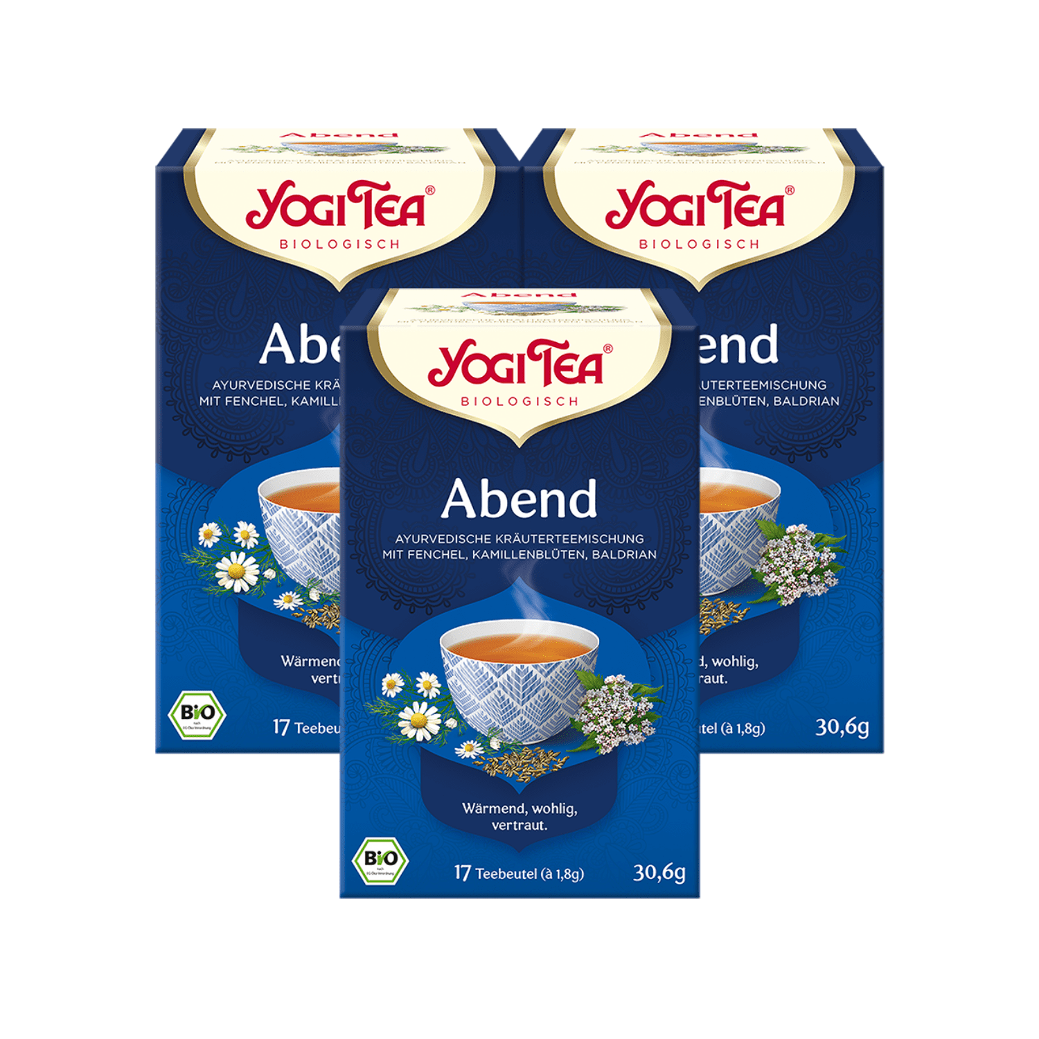 3 x BIO YOGI TEA Abend | 3 x 30,6g