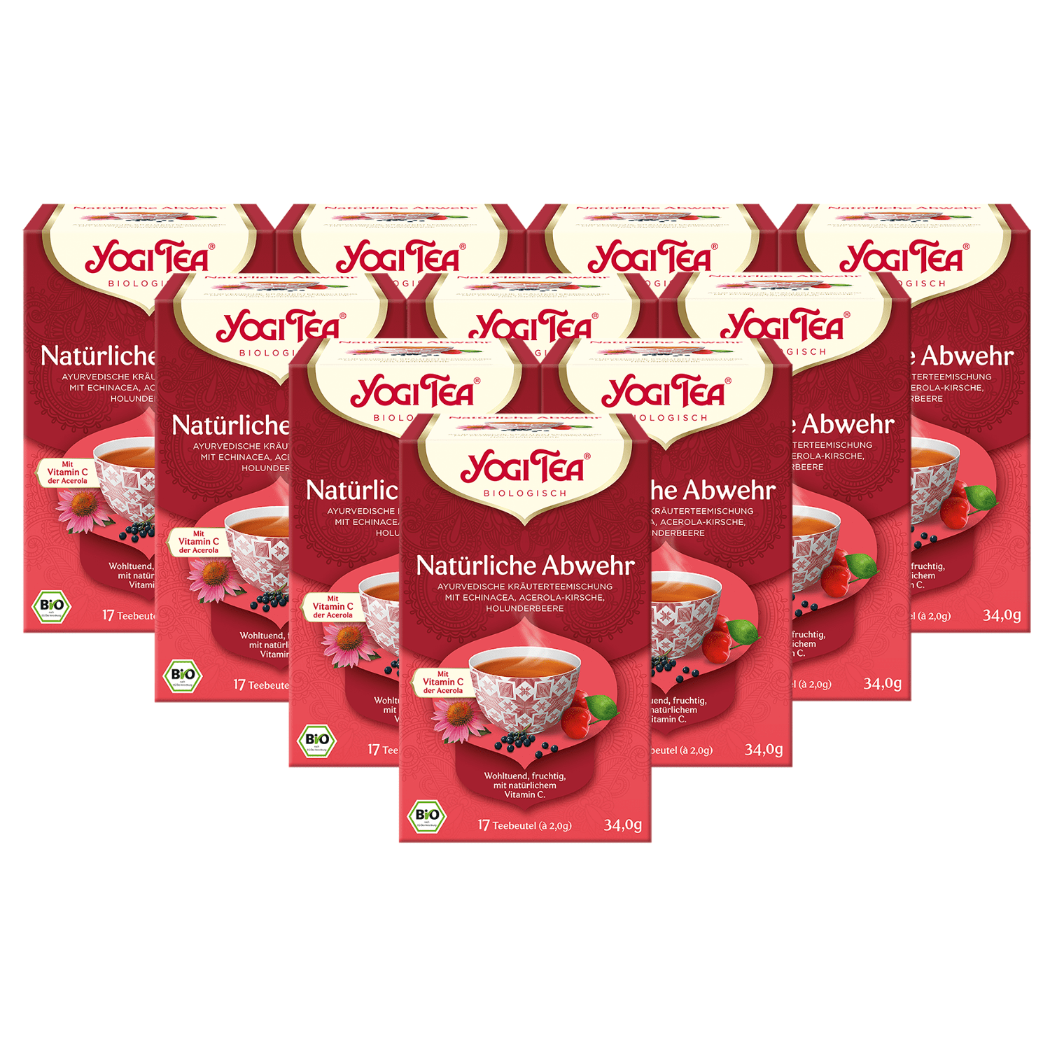 10 x BIO YOGI TEA Natürliche Abwehr | 10 x 34g