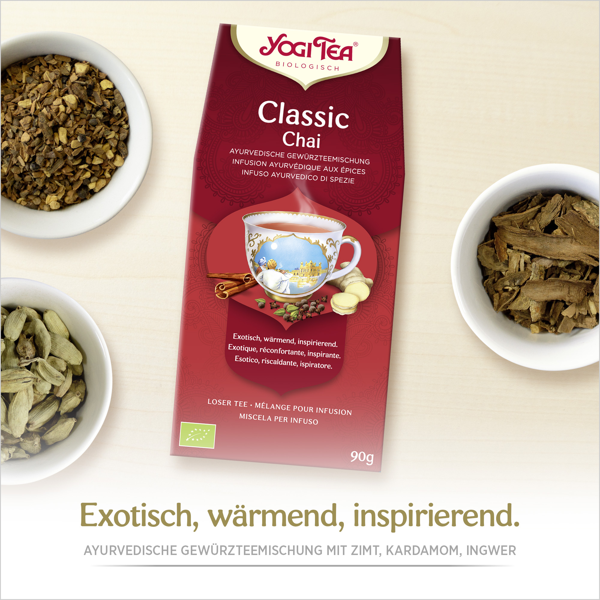 3 x BIO YOGI TEA Classic Chai | 3 x 90 g lose