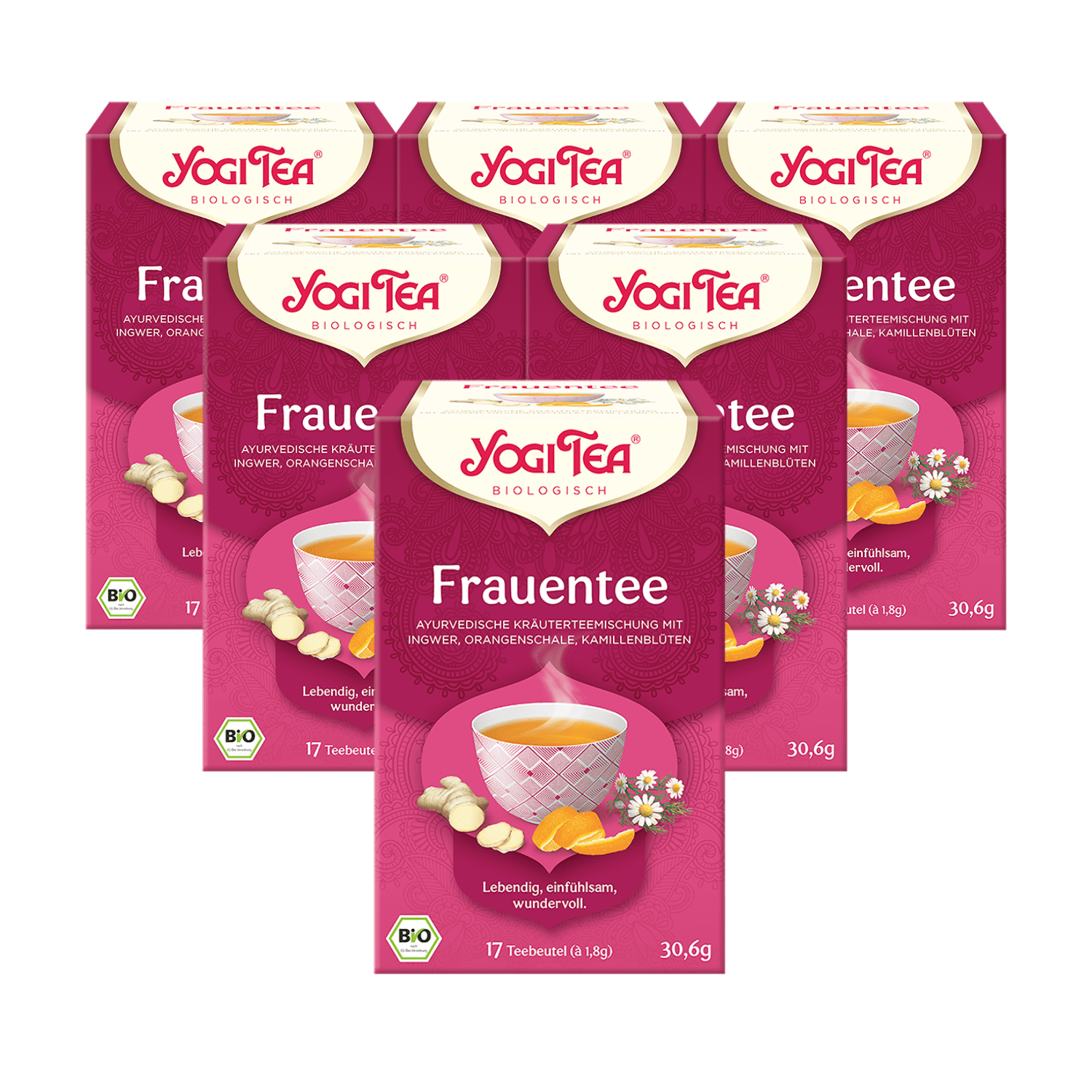 6 x BIO YOGI TEA Frauentee | 6 x 30,6g