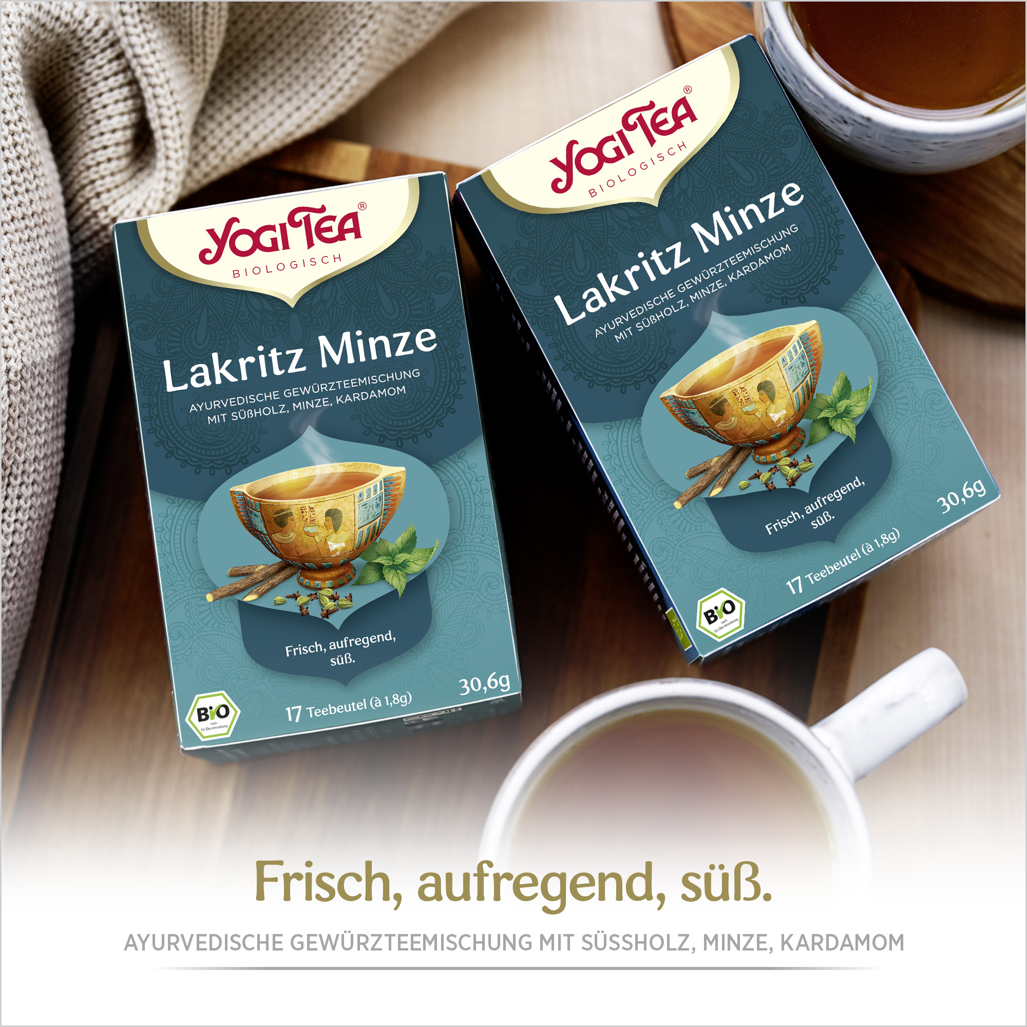 6 x BIO YOGI TEA Lakritz Minze | 6 x 30,6g 