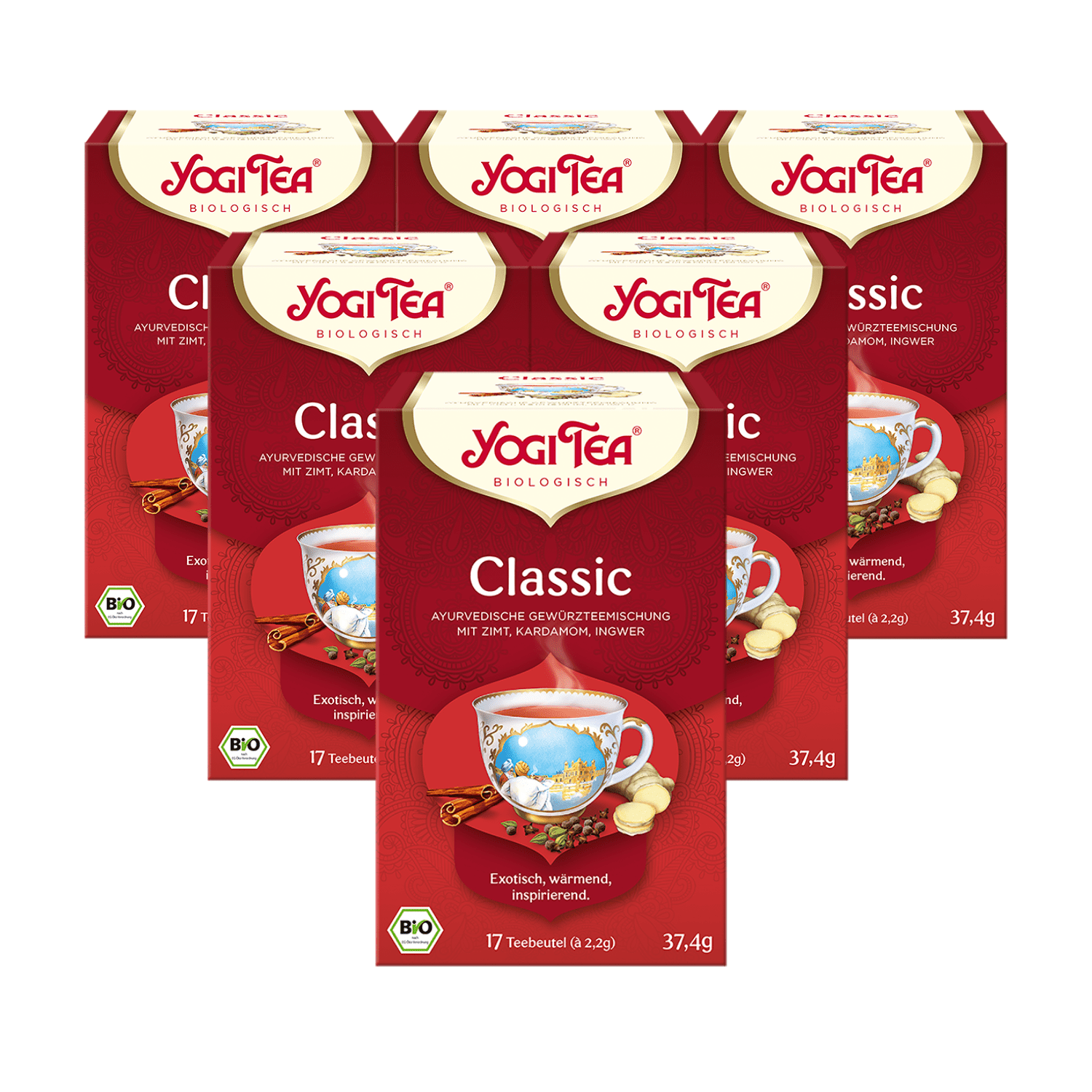 6x BIO YOGI TEA Classic Chai | 6 x 37,4g