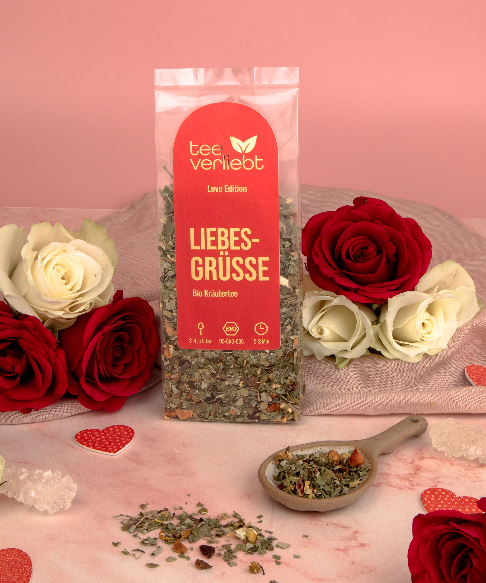 Liebesgrüsse | 50g Bio Kräutertee - Love Edition