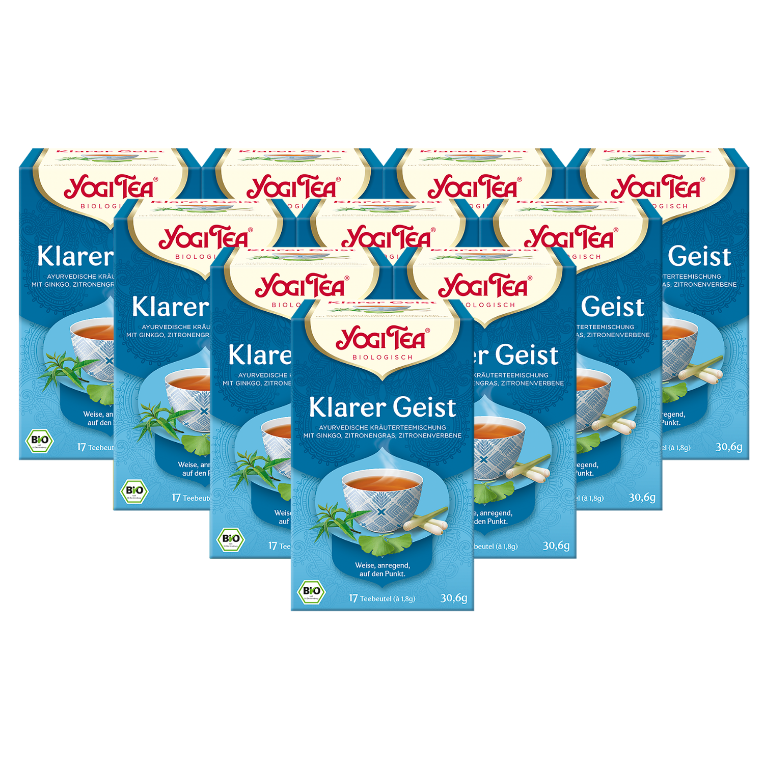 10 x BIO YOGI TEA Klarer Geist | 10 x 30,6g