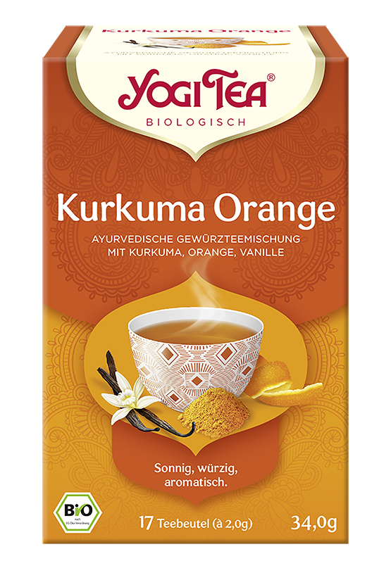 BIO YOGI TEA Kurkuma Orange | 17 x 2g