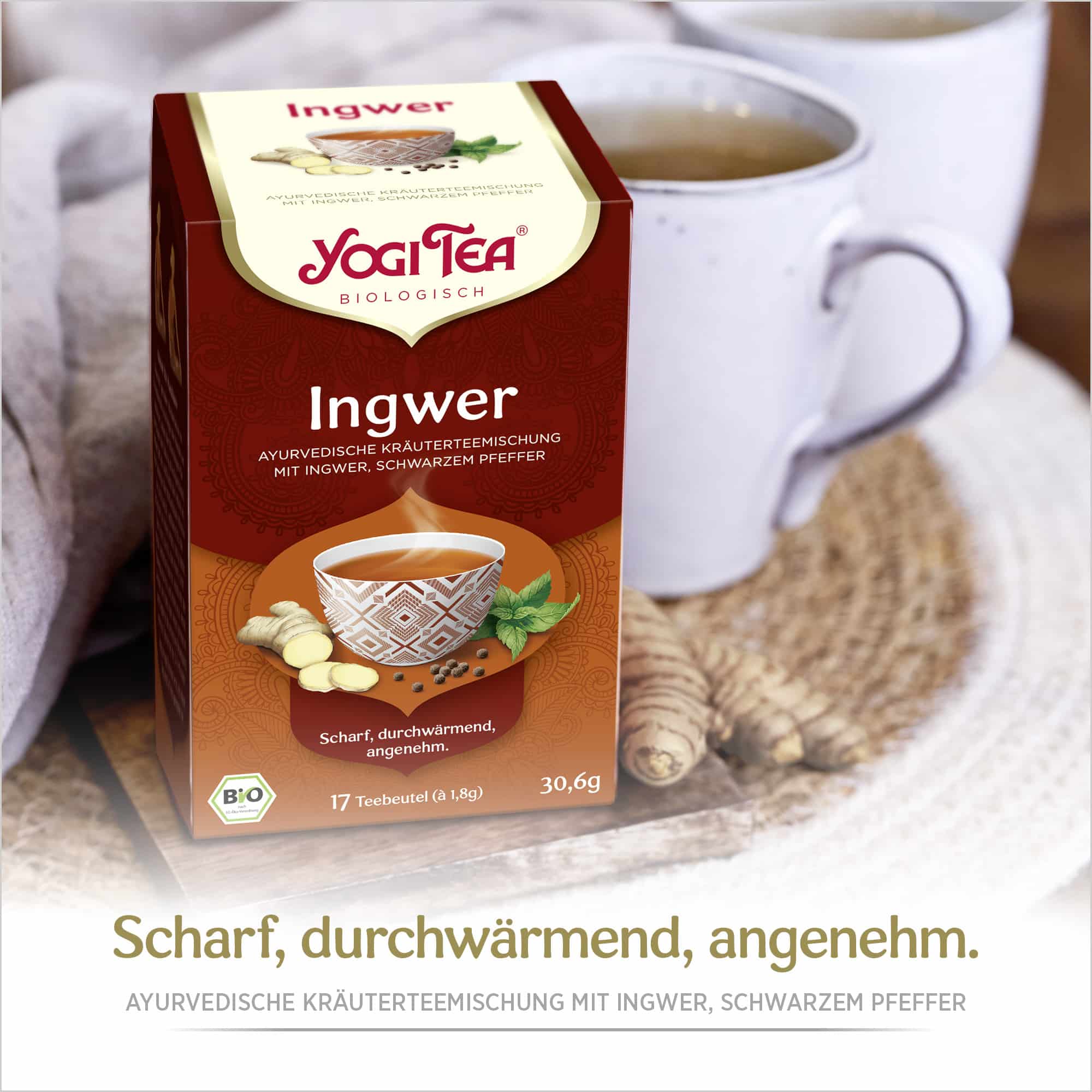 3 x BIO YOGI TEA Ingwer | 3 x 30,6g