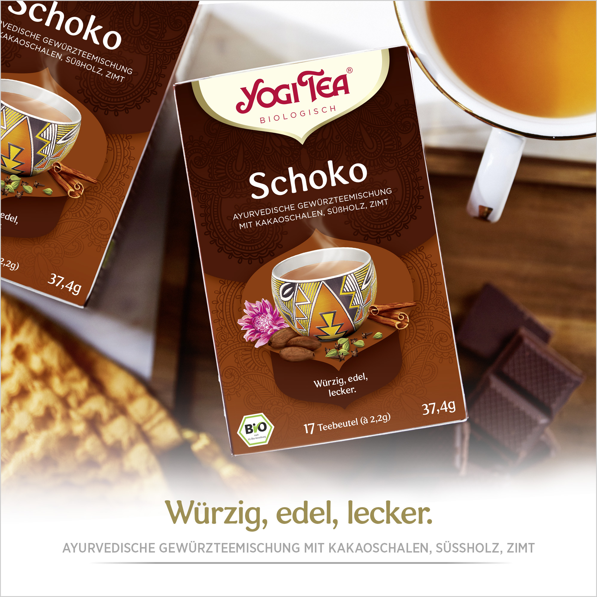 10 x BIO YOGI TEA Schoko | 10 x 37,4g
