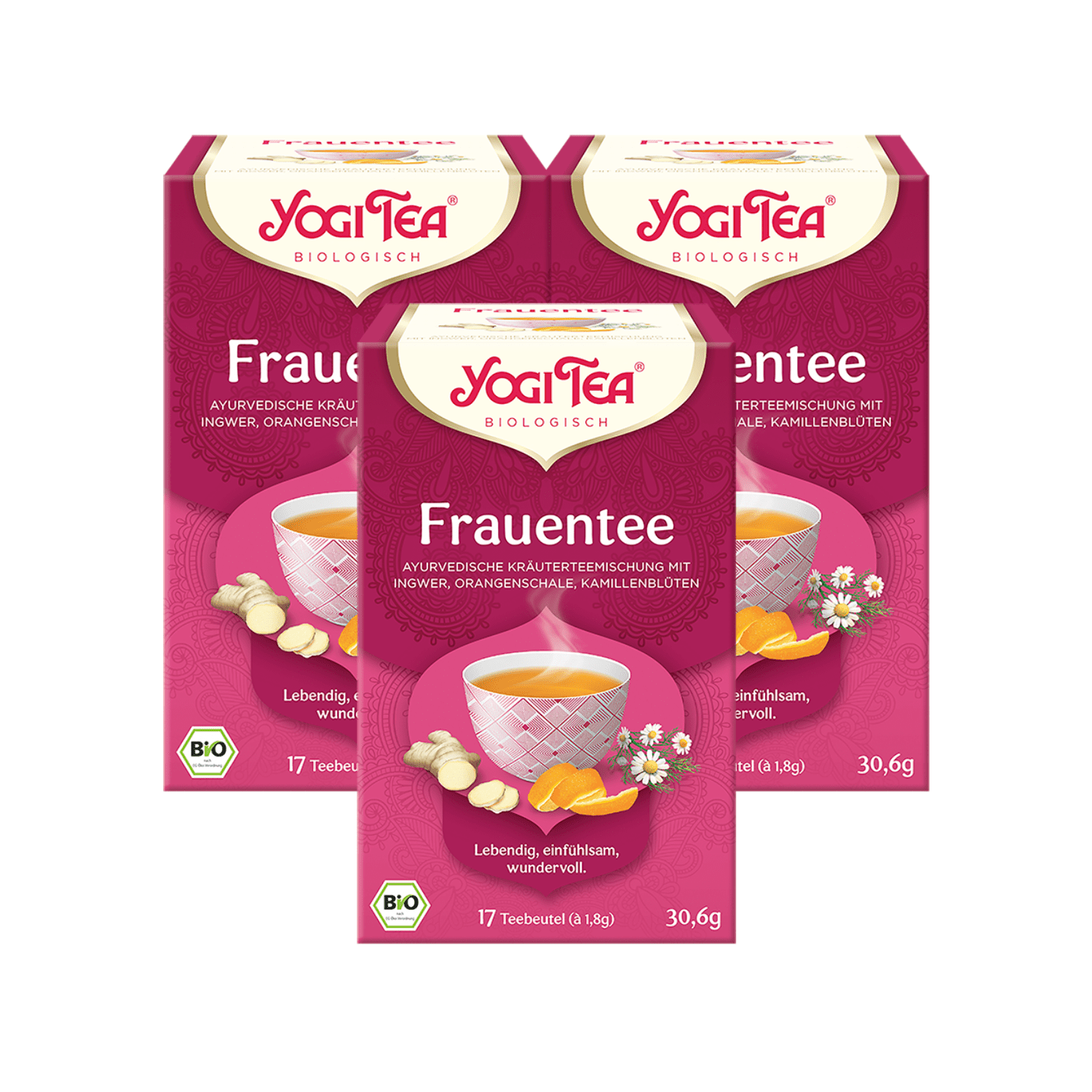 3 x BIO YOGI TEA Frauentee | 3 x 30,6g
