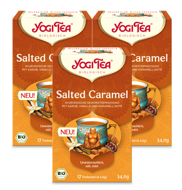 3 x YOGI TEA Salted Caramel BIO 34g