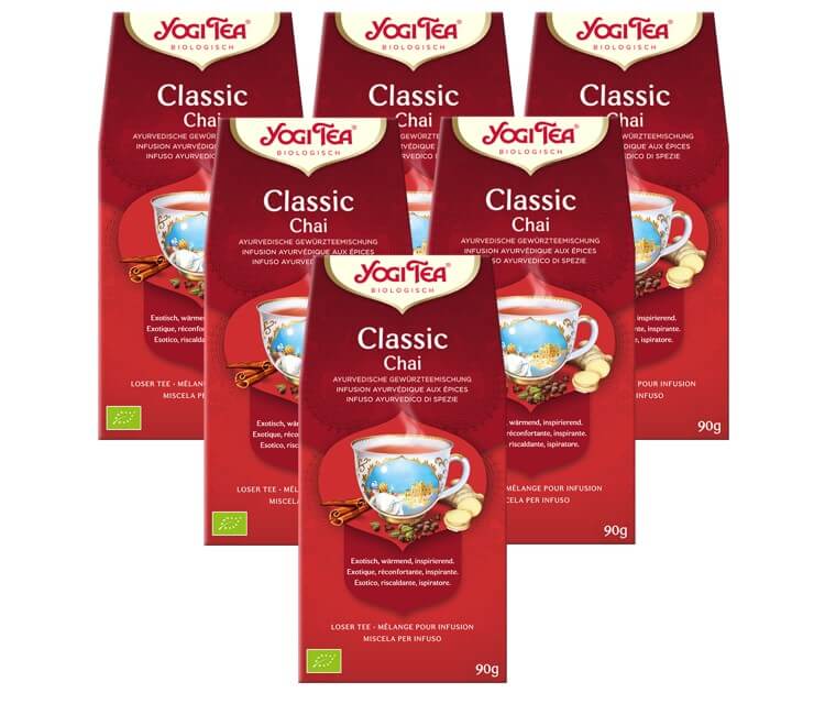 6 x BIO YOGI TEA Classic Chai | 6 x 90 g lose