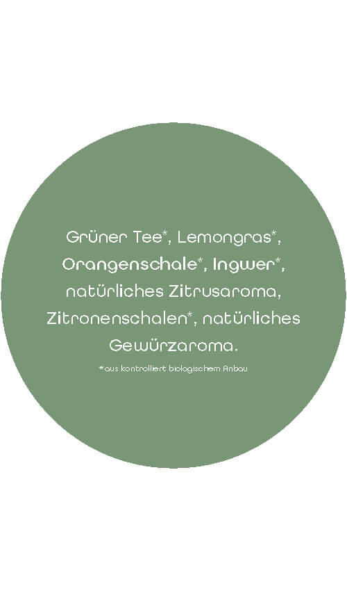 Bio Grüntee Ingwer & Zitrone | 90 g 