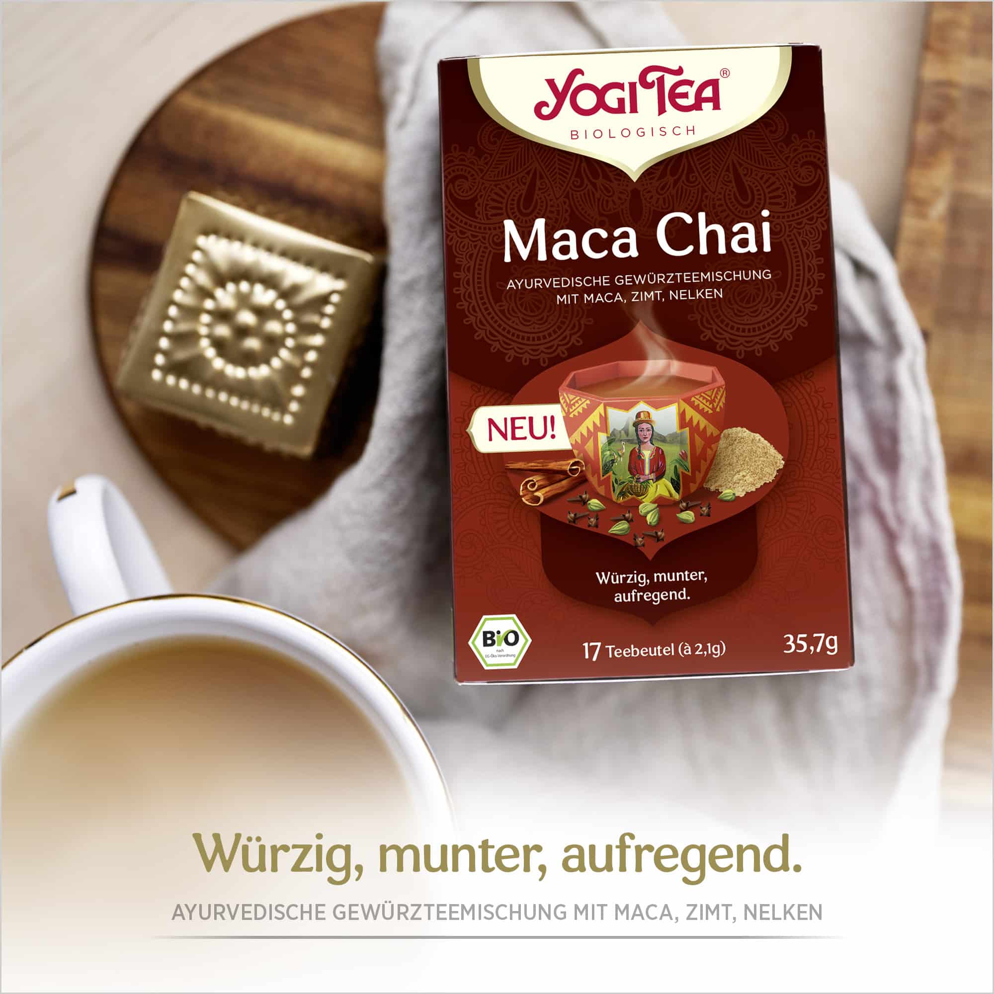 3 x BIO YOGI TEA Maca Chai | 3 x 35,7g