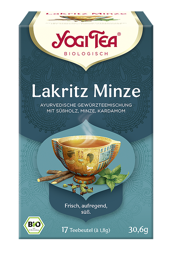 YOGI TEA Lakritz Minze BIO | 17 x 1,8g