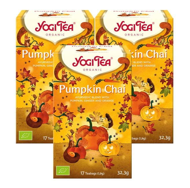 3 x BIO YOGI TEA Pumpkin Chai | 3 x 32,3g