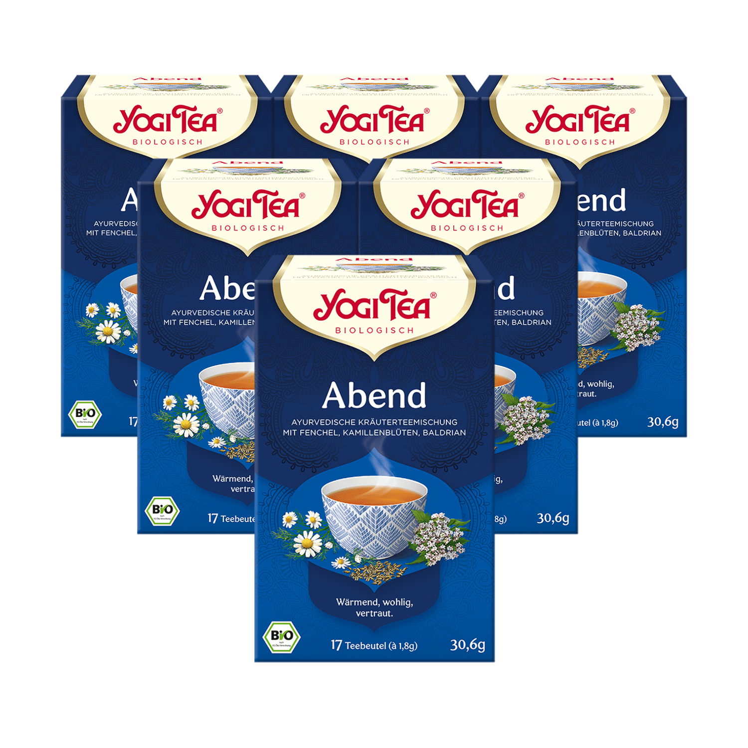 6 x BIO YOGI TEA Abend | 6 x 30,6g
