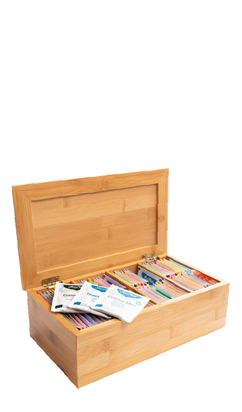 Probierbox aus Holz mit YOGI TEA | 48 Sorten