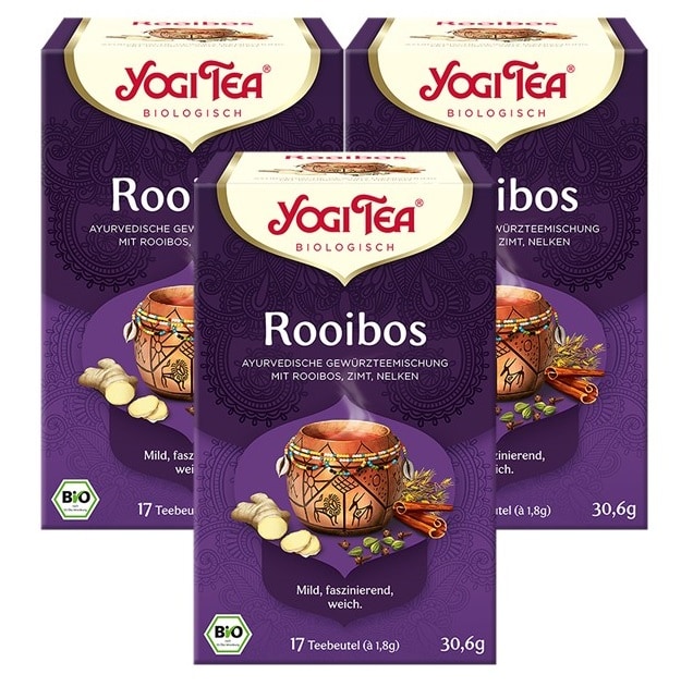 3 x BIO YOGI TEA Rooibos | 3 x 30,6g