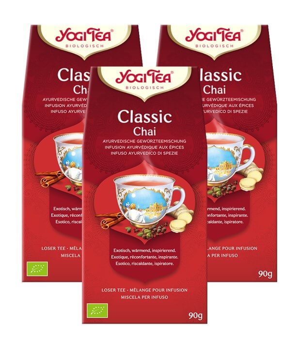 3 x BIO YOGI TEA Classic Chai | 3 x 90 g lose