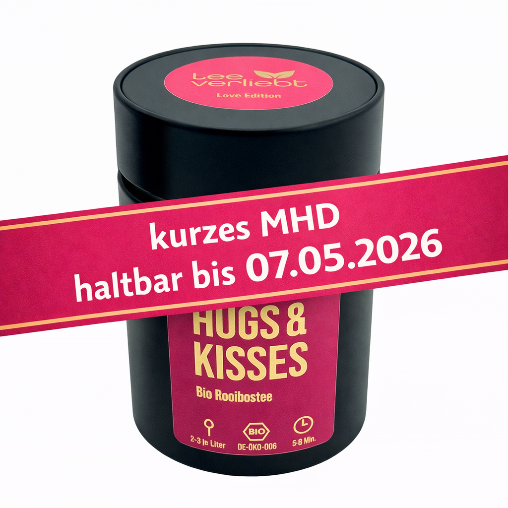 Hugs & Kisses Geschenkdose | 80g Bio Rooibostee - Love Edition