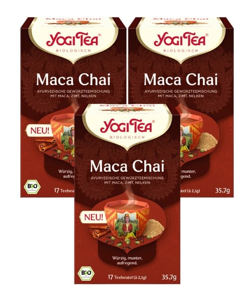 3 x BIO YOGI TEA Maca Chai | 3 x 35,7g