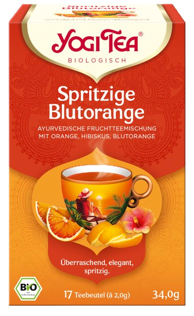 YOGI TEA Spritzige Blutorange BIO | 17 x 2g