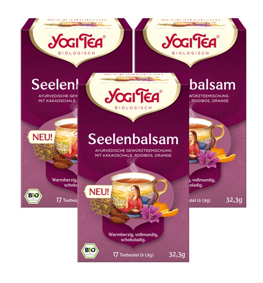 3 x BIO YOGI TEA Seelenbalsam | 3 x 32,3g