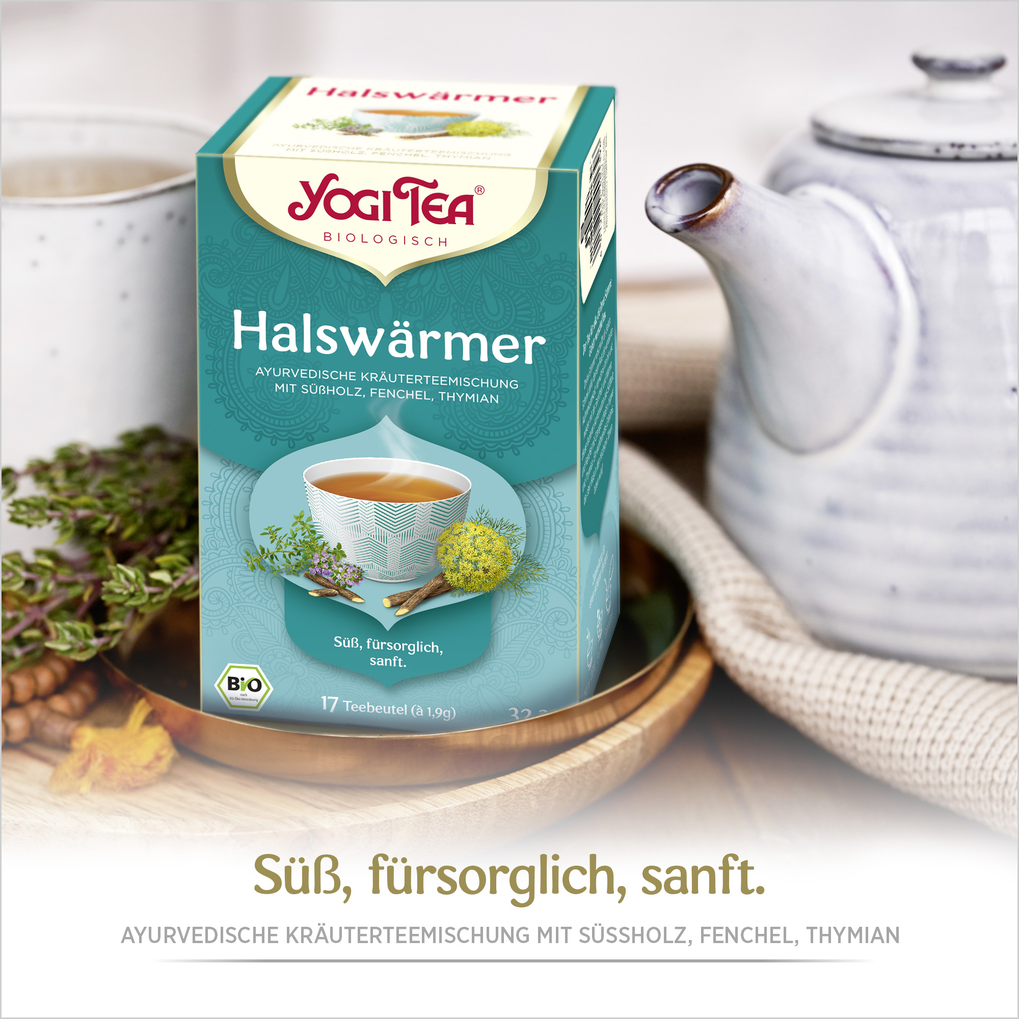 BIO YOGI TEA Halswärmer | 17 x 1,8g