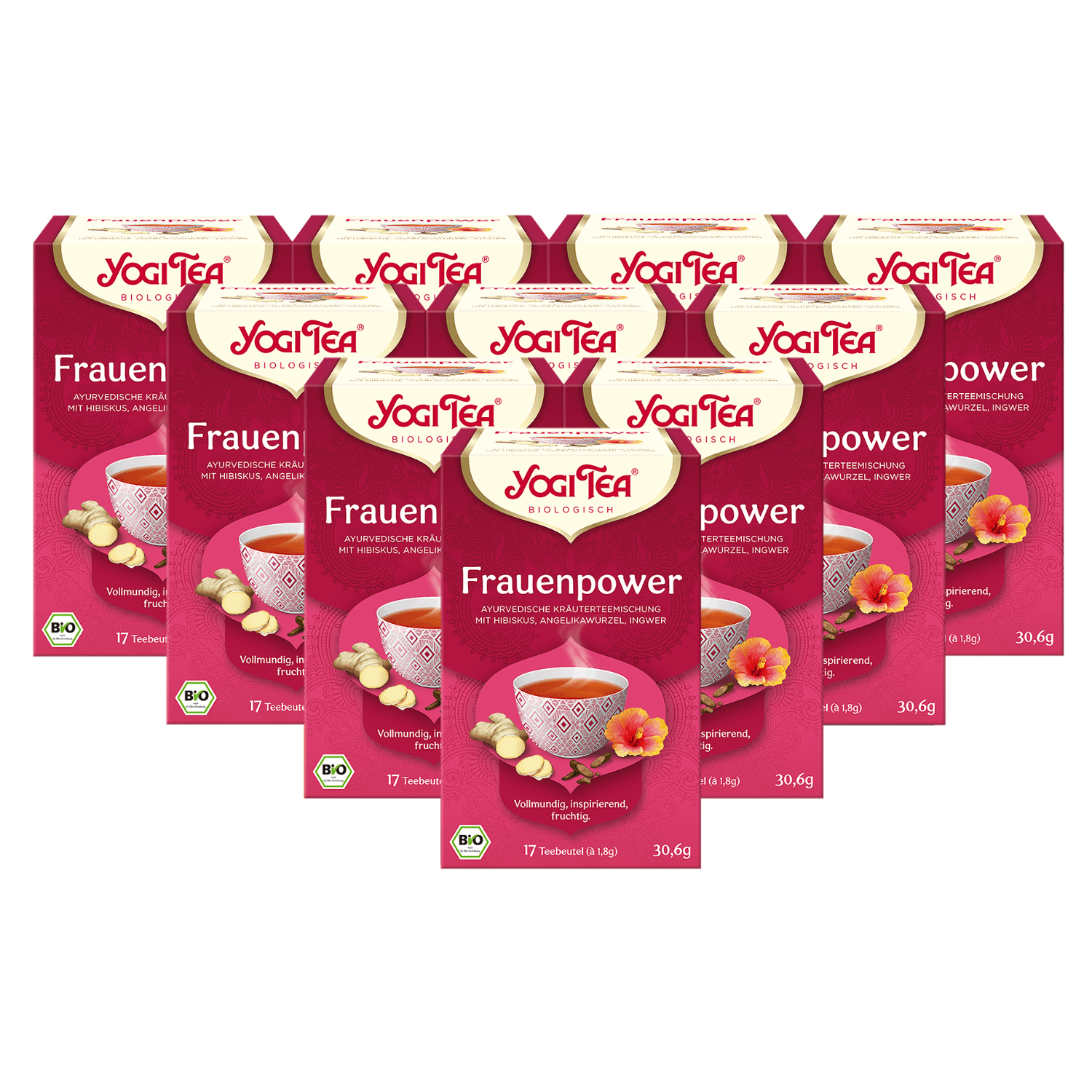 10 x BIO YOGI TEA Frauenpower | 10 x 30,6g 